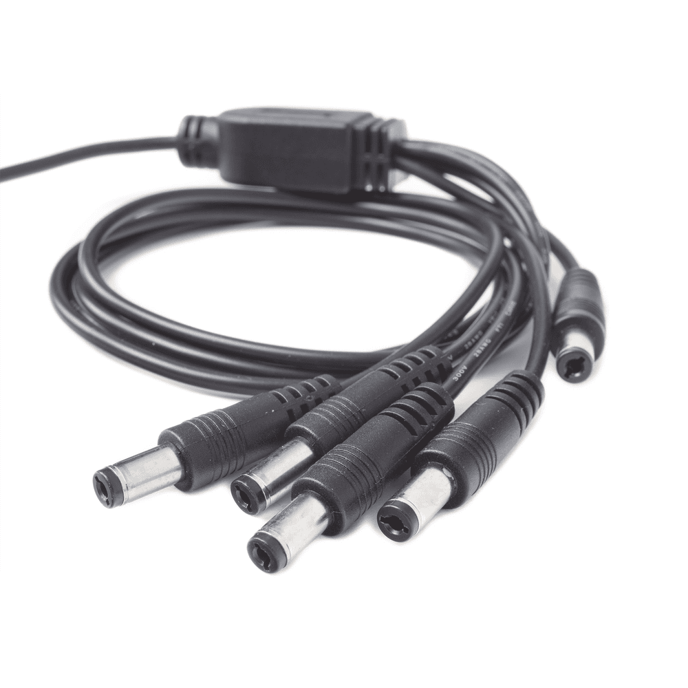DS5WAYC-AD-4-l Cable con 5 Vías para Alimentar 4 Cámaras TurboHD y DVR TurboHD Epcom / Hikvision DS-5WAYC 6