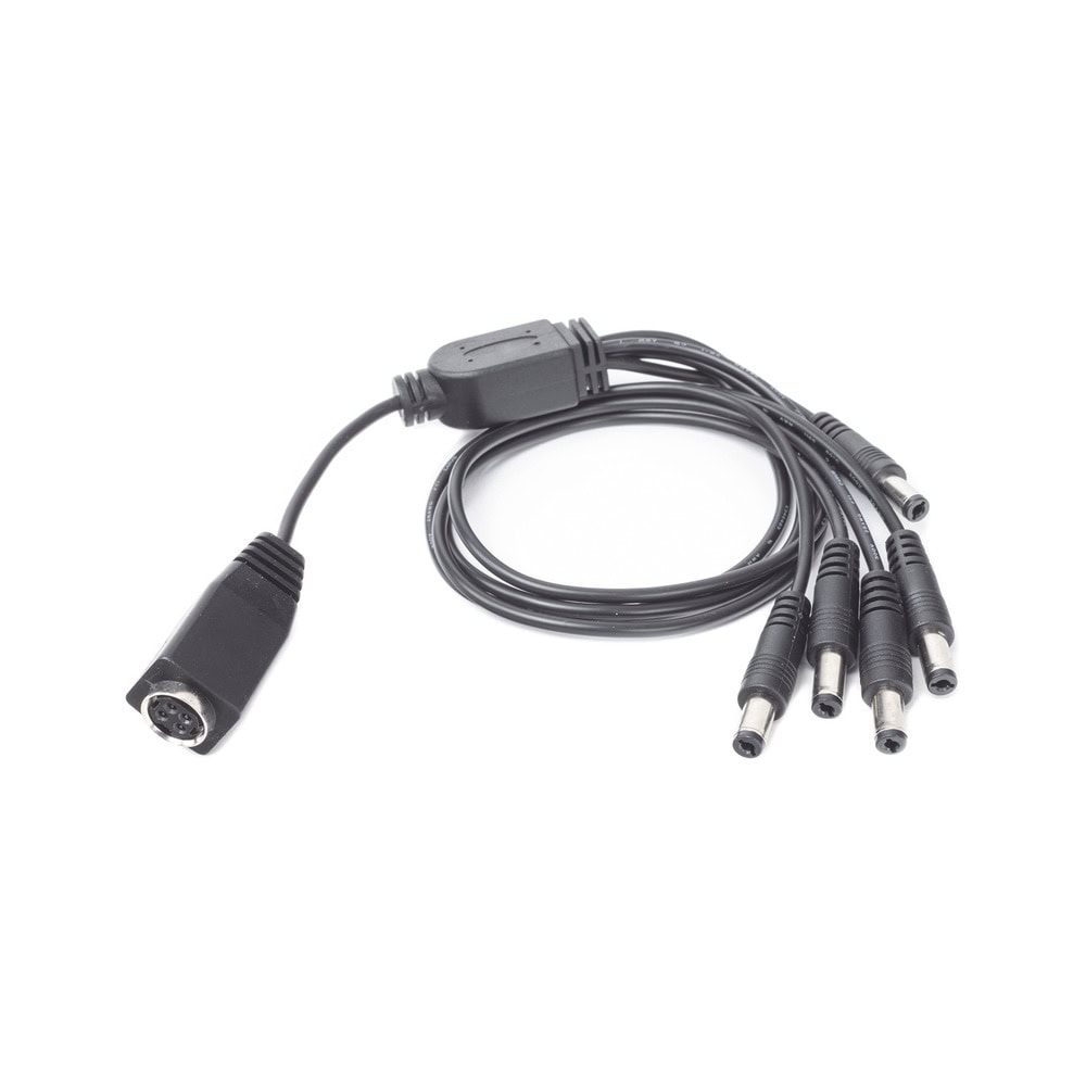 DS5WAYC-FRENTE-l Cable con 5 Vías para Alimentar 4 Cámaras TurboHD y DVR TurboHD Epcom / Hikvision DS-5WAYC 2