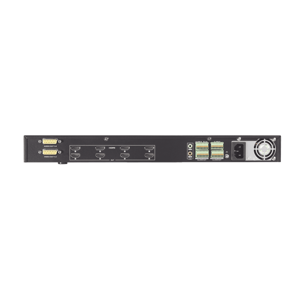DS6908UDIC-LAT-IZQ-l Decodificador de Vídeo de 8 Salidas HDMI 4K / Soporta hasta 128 canales de Vídeo Simultáneos / Videowall DS-6908UDI(C) 3