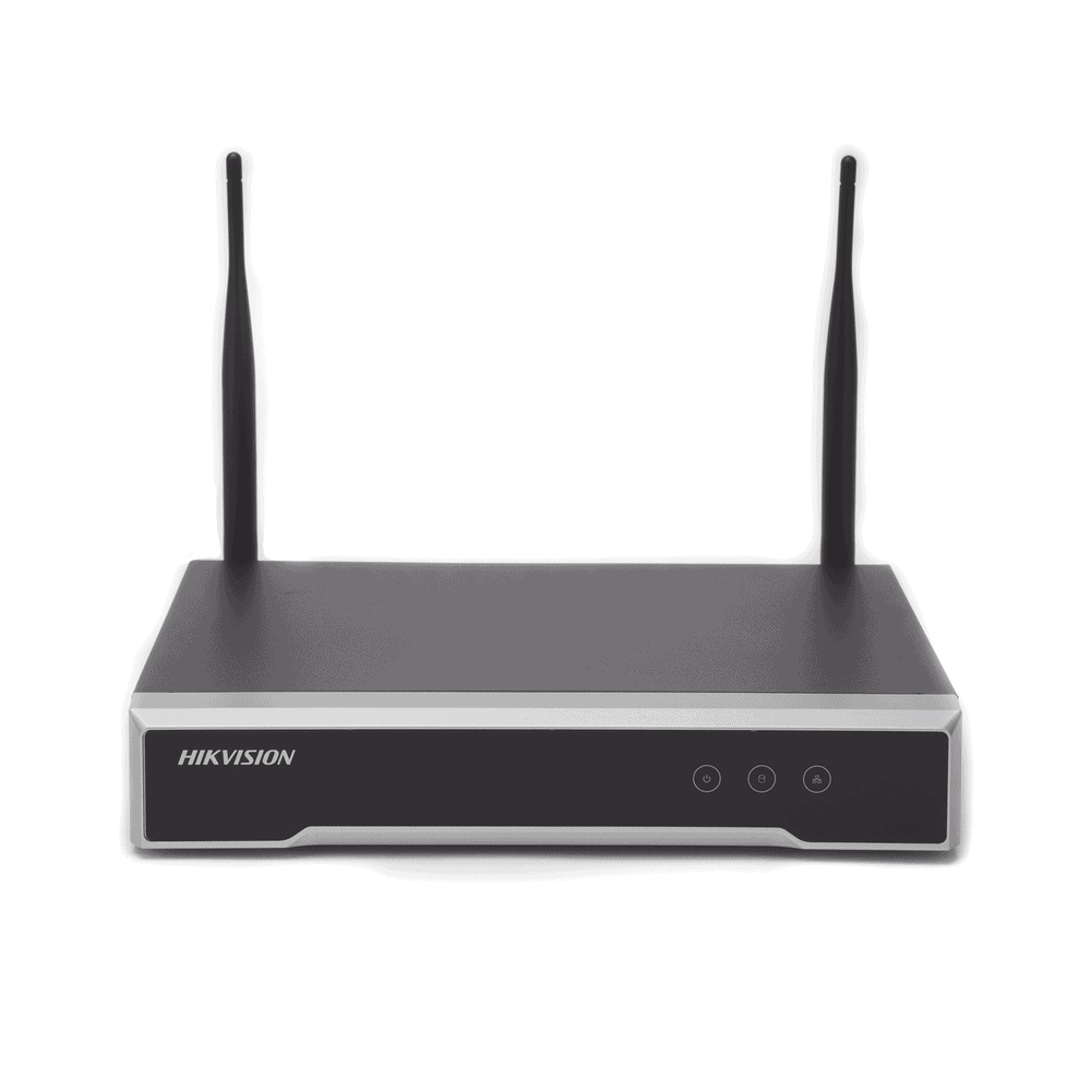 DS7104NIK1_W_MC-FRENTE-l NVR 4 Megapixel / 4 canales IP / 1 Bahía de Disco Duro / 2 Antenas Wi-Fi / Salida de Vídeo Full HD DS-7104NI-K1/W/M(C) 2