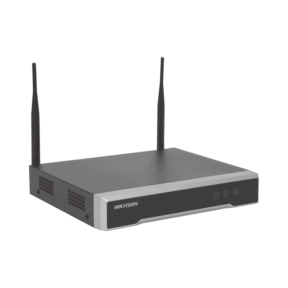 DS7104NIK1_W_MC-l NVR 4 Megapixel / 4 canales IP / 1 Bahía de Disco Duro / 2 Antenas Wi-Fi / Salida de Vídeo Full HD DS-7104NI-K1/W/M(C) 1
