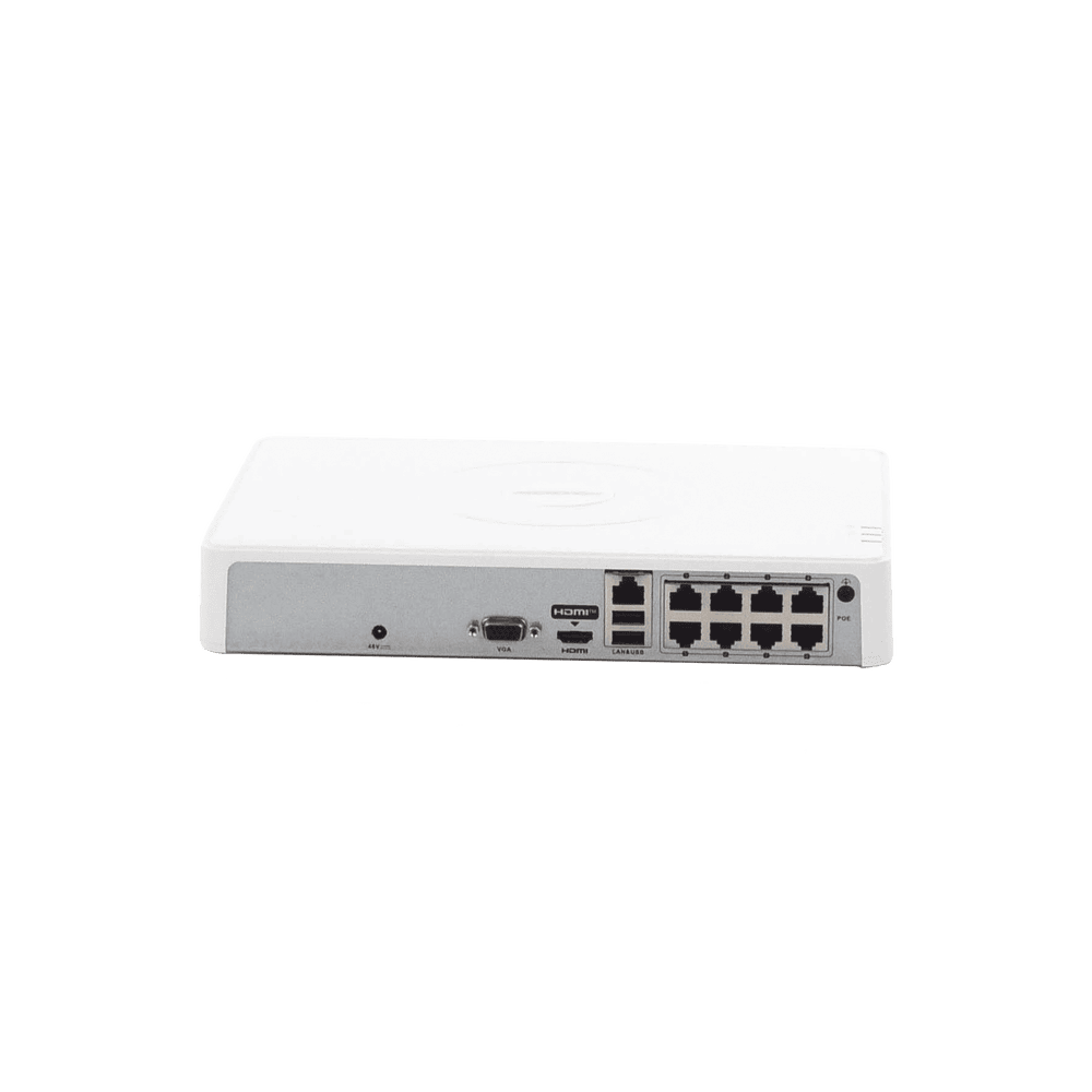 DS7108NIQ1_8PD-AD-3-l NVR 4 Megapixel (Compatible con Cámaras ACUSENSE) / 8 canales IP / 8 Puertos PoE /1 Bahía de Disco Duro / Salida de Vídeo Full HD DS-7108NI-Q1/8P(D) 4