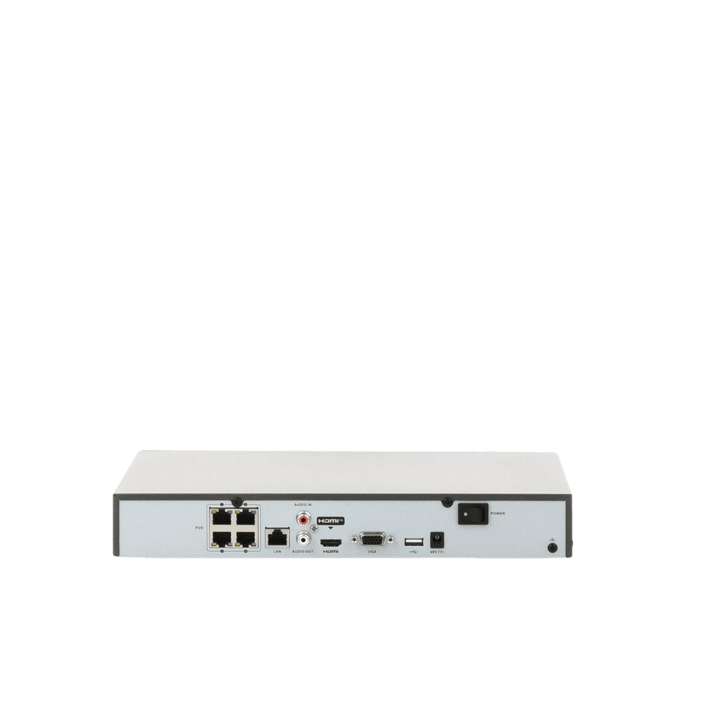 DS7604NIQ1_4PD-AD-1-l NVR 8 Megapixel (4K) (Compatible con Cámaras ACUSENSE) / 4 canales IP / 4 Puertos PoE+ / 1 Bahía de Disco Duro / Salida de Vídeo en 4K / 300 Metros PoE Modo Extendido DS-7604NI-Q1/4P(D) 2