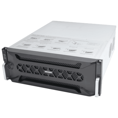NVR 12 Megapixel (4K) / 128 canales IP / 24 Bahías de Disco Duro / 4 Puertos de Red / Soporta RAID con Hot Swap / NVR de Alto Desempeño