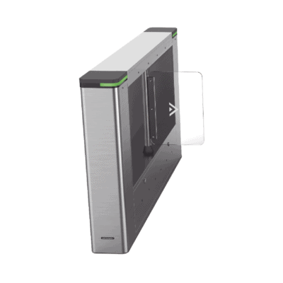 Torniquete IZQUIERDO tipo Swing para Carril de 90 cms / Incluye Lector de Tarjeta / TCP/IP / Administrable por iVMS-4200 (Requiere Torniquete Derecho) / 6,000,000 MCBF / 12 Pares de IR