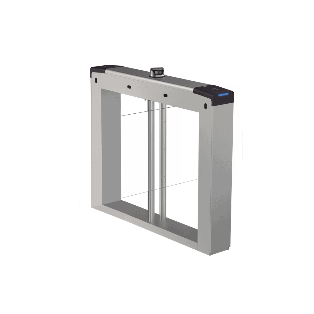 DSK6B221TMXM-l-1 Torniquete Swing Central / Reconocimiento Facial y Lectores de Tarjeta Incluidos / Bidireccional / 5,000,000 MCBF / 4 Pares de dToF / Carriles Seleccionables de 65 o 90 cms (aletas de acrilico no incluidas) / Requiere Torniquetes Laterales DS-K6B221TMX-M 1