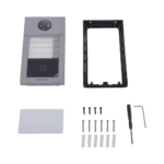 Videoportero IP 2 Megapixel / Llamada y Apertura Remota desde App Hik-Connect (Requiere monitor )/ PoE / Exterior IP65 + Antivandalico IK08 / 4 Departamento / Apertura con Tarjeta / Soporta 2 Puertas y hasta 6 Monitores DSKV8413WME1C-AD-1-l