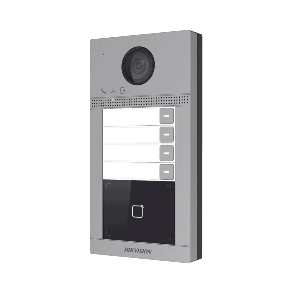 DSKV8413WME1C-LAT-DER-l Videoportero IP 2 Megapixel / Llamada y Apertura Remota desde App Hik-Connect (Requiere monitor )/ PoE / Exterior IP65 + Antivandalico IK08 / 4 Departamento / Apertura con Tarjeta / Soporta 2 Puertas y hasta 6 Monitores DS-KV8413-WME1(C) 4