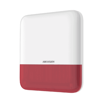 (AX PRO) Sirena Inalámbrica con Estrobo Rojo para Exterior IP65 / 110 dB