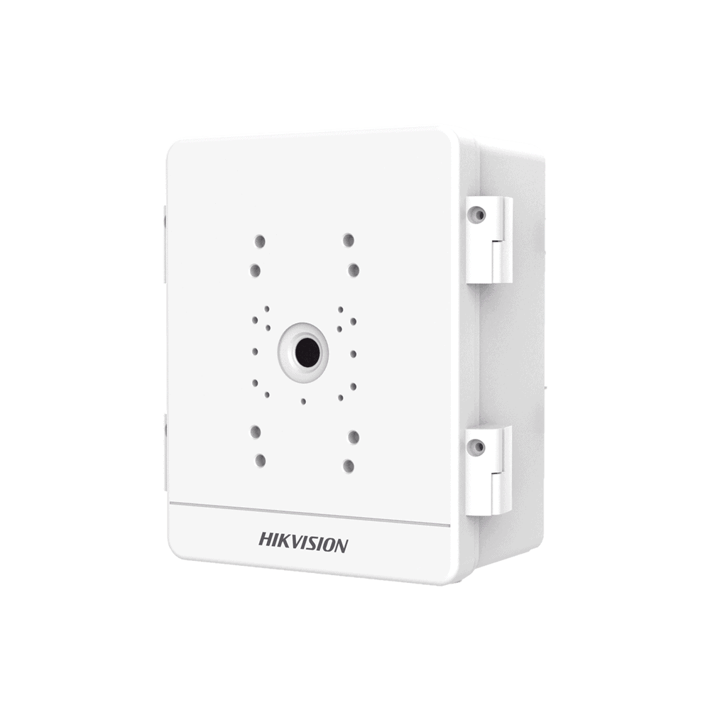 DSSBOX03-l Caja para Videovigilancia para Exterior / Uso en Pared o Poste / IP66 / IK10 / Dimensiones: 387 X 432 X 225 mm / Soporta 3 Dispositivos (PTZ, Bocinas, Cámaras Fijas) DS-SBOX-03 1