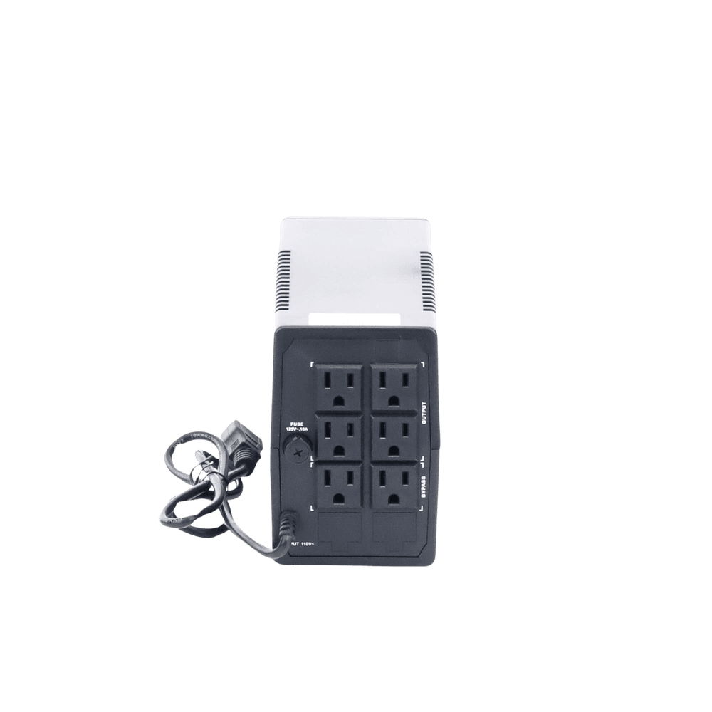 DSUPS600X-AD-4-l UPS de 600 VA / 360W / Protección Contra Sobrecarga y Descarga / Entrada y Salida 120 VCA / 6 Tomas NEMA 5-15R (4 con Respaldo y 2 sin Respaldo) DS-UPS600-X 5