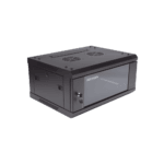 Gabinete para Montaje en Pared - Piso / Puerta de Cristal Templado / Cuerpo Fijo / 4 Unidades de Rack / 19" / Fabricado en Acero DSXS6404S_B-AD-2-l