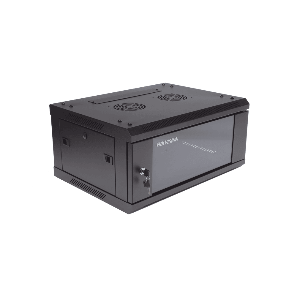 DSXS6404S_B-AD-2-l Gabinete para Montaje en Pared - Piso / Puerta de Cristal Templado / Cuerpo Fijo / 4 Unidades de Rack / 19" / Fabricado en Acero DS-XS6404-S/B 3