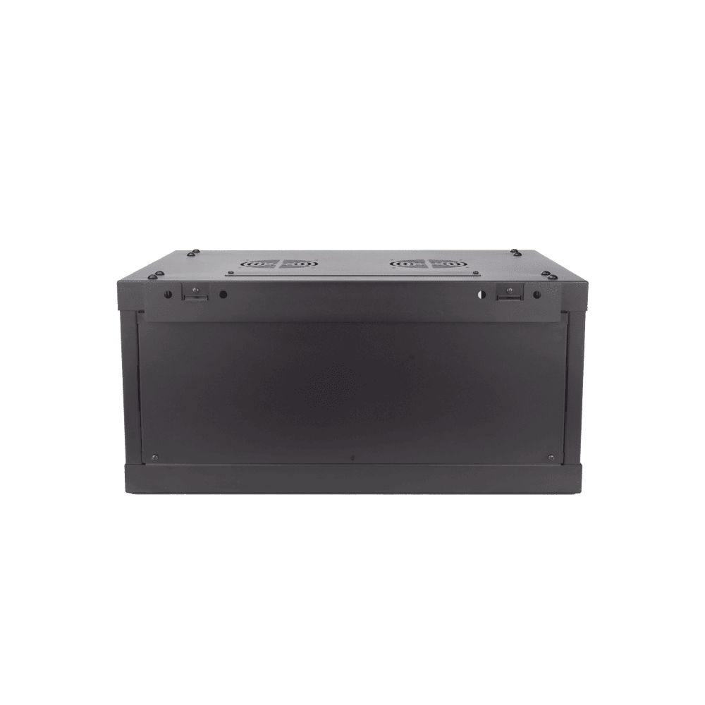 DSXS6404S_B-AD-3-l Gabinete para Montaje en Pared - Piso / Puerta de Cristal Templado / Cuerpo Fijo / 4 Unidades de Rack / 19" / Fabricado en Acero DS-XS6404-S/B 4