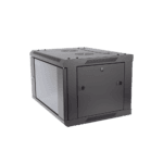 Gabinete para Montaje en Pared - Piso / Puerta de Cristal Templado / Cuerpo Fijo / 6 Unidades de Rack / 19" / Fabricado en Acero DSXS6406S_B-l