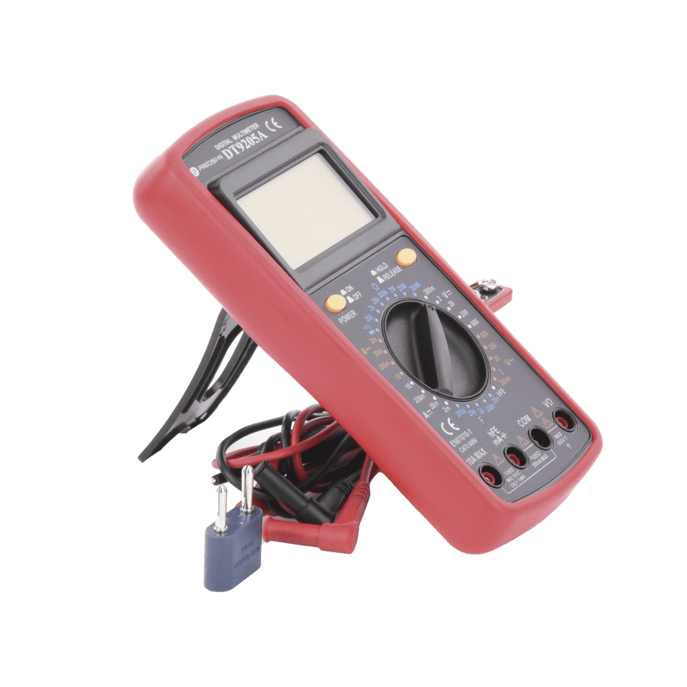 DT9205AKIT-AD-4-l KIT Multímetro Digital DT9205A 600 Vcc / Vca CATII, con Pantalla LCD. Incluye Batería ER-9V de 9V DT9205AKIT 5