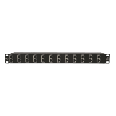 Protector de puertos IP de 12 Canales para uso en CAT5e, CAT6 y CAT6A.
