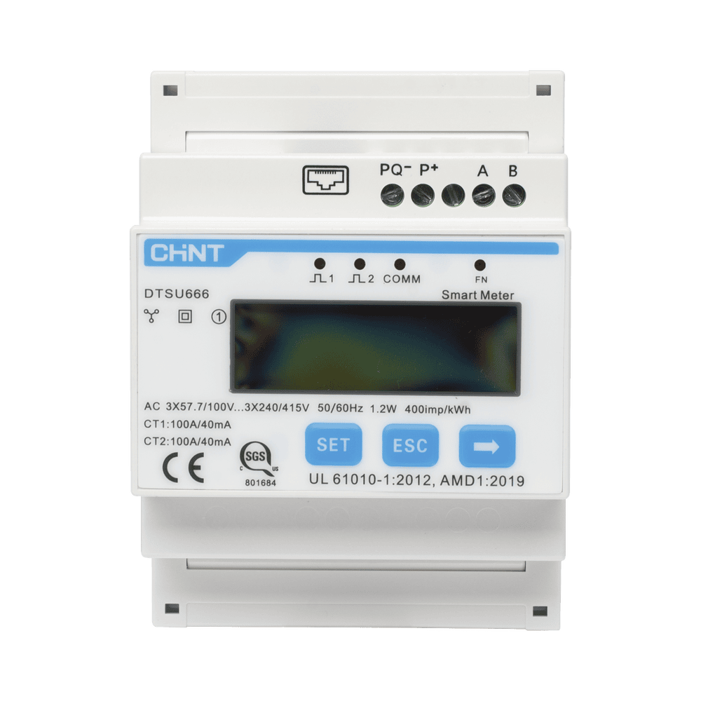 DTSU666_100A-l Sistema de Exportación y Gestión de Energía Inteligente para Inyección Cero DTSU666/100A 1