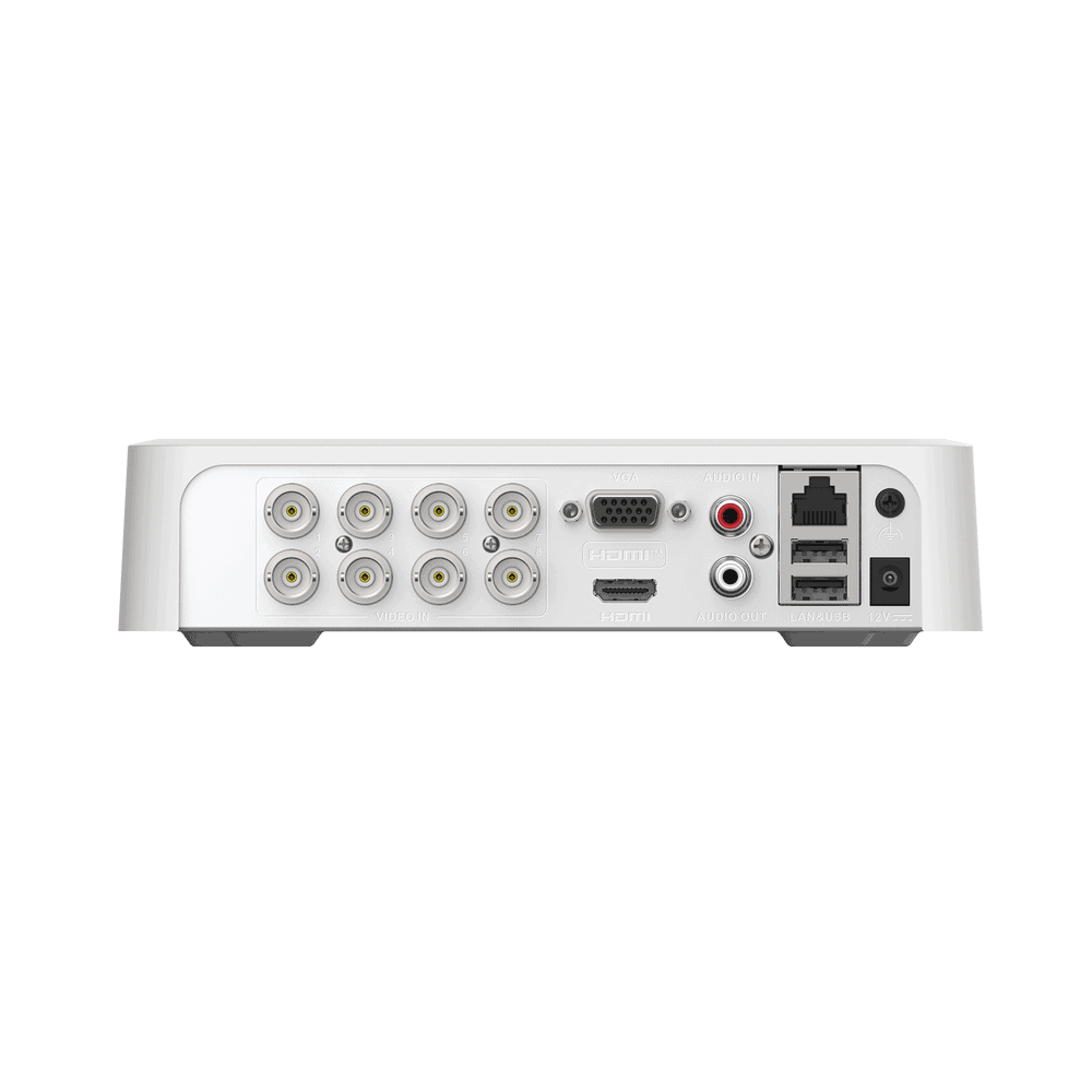 DVR108GM1T-AD-1-l DVR 8 Canales TurboHD + 2 Canales IP / 2 Megapíxel (1080p) Lite / Acusense Lite (Evita Falsas Alarmas) / Audio Bidireccional y Coaxitron / 1 Bahía de Disco Duro / H.265+ / Salida de Vídeo Full HD DVR-108G-M1/T 2