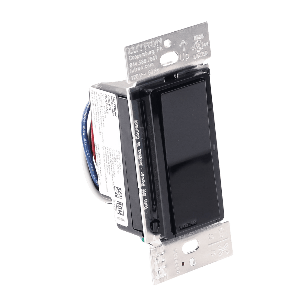 DVRF5NSBL-AD-4-l (Caseta Wireless) Interruptor Inteligente On/Off, requiere cable neutro. 5A /120V DVRF5NSBL 5