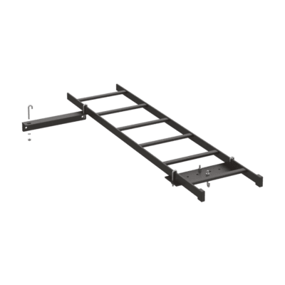 Kit de Conexión de Rack a Pared, Con Escalerilla de 1.3 m de Largo y 12 in de Ancho, de Acero, Color Negro