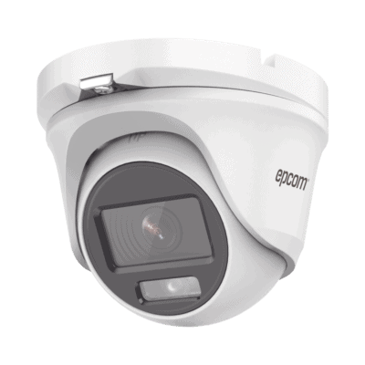 [ColorVu] Eyeball TURBOHD 2 Megapíxel (1080p) / Lente 2.8 mm / Microfono Integrado / Imagen a Color 24/7 / METAL / Luz Blanca 20 mts / Exterior IP66 / TVI-AHD-CVI-CVBS / dWDR