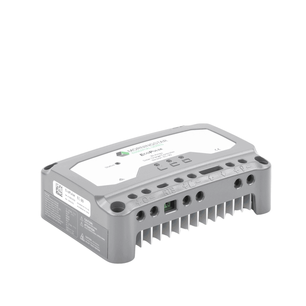 EC30-AD-2-l Controlador solar 12/24 Vcc de 30 Amp. Sin pantalla de medición. EC-30 3