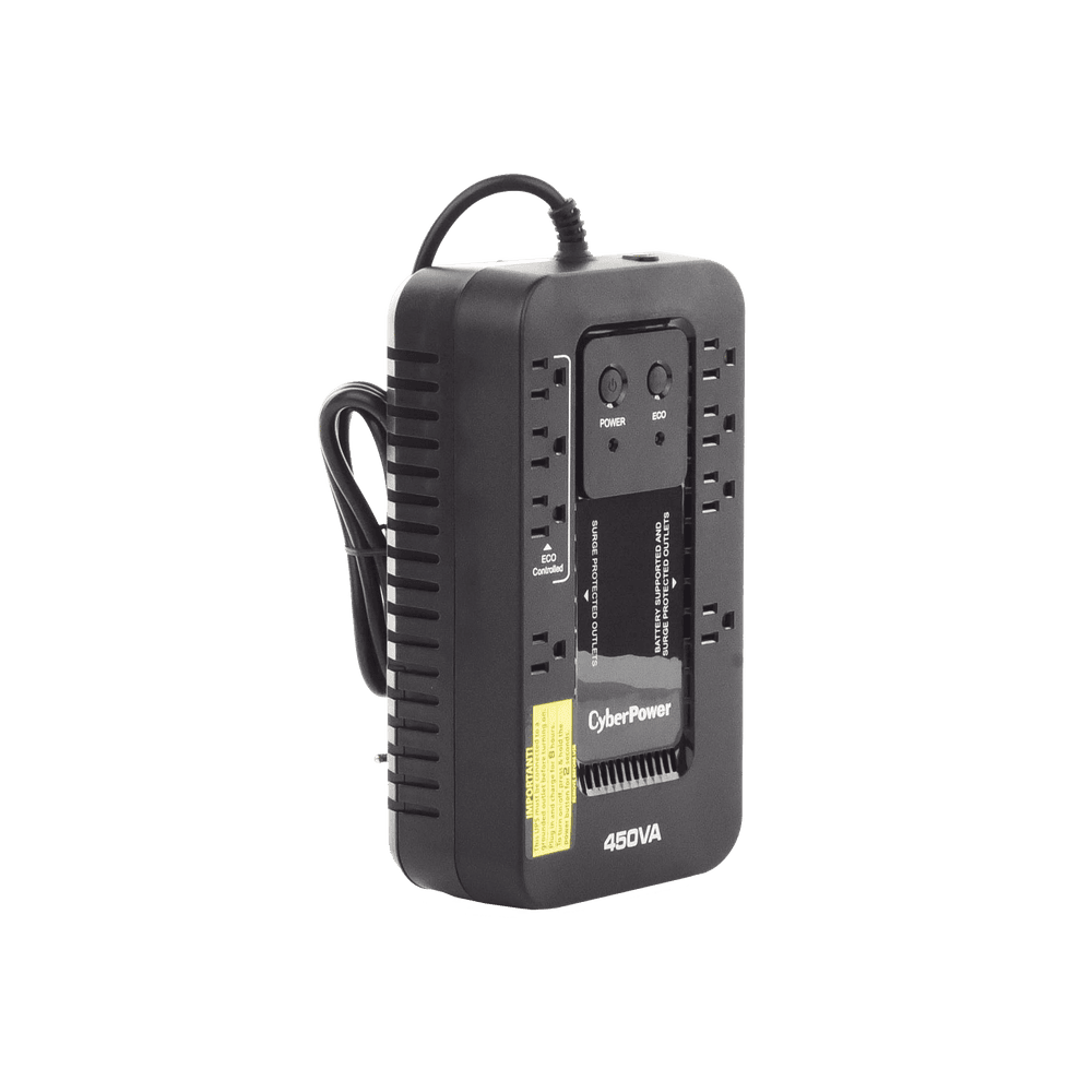 EC450G-AD-6-l UPS de 450 VA/260 W, Topología Standby con Modo Ahorrador ECO, Entrada 120 Vca NEMA 5-15P, Con 8 Tomas NEMA 5-15R EC450G 7