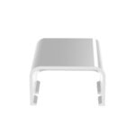 Tapa Final, para uso con canaleta LD10, material ABS, Color Blanco ECF10WHX-FRENTE-l