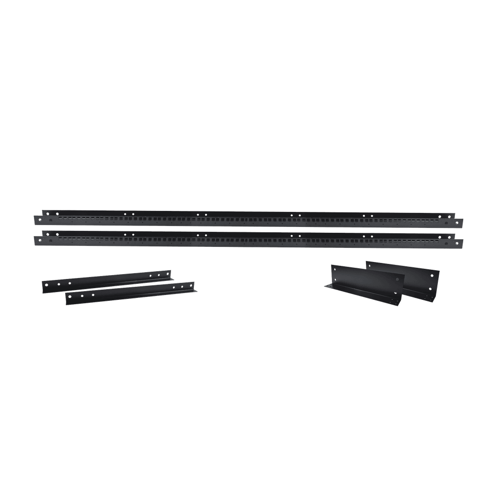 EIRL5545-AD-1-l Rack de 2 Postes, Estándar 19", 45 Unidades, Fabricado en Acero, Base "L" para Anclar a Piso. EIRL-5545 2