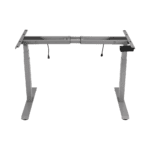 Base de Escritorio Motorizado Profesional / Altura Ajustable 60-125cm / Estructura Estable / Funcionamiento Suave / 3 Preset de Posiciones / Color Gris / Soporta hasta 100Kg de carga EM332A3-AD-1-l