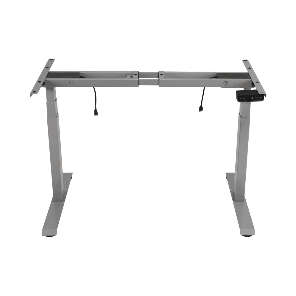 EM332A3-AD-1-l Base de Escritorio Motorizado Profesional / Altura Ajustable 60-125cm / Estructura Estable / Funcionamiento Suave / 3 Preset de Posiciones / Color Gris / Soporta hasta 100Kg de carga EM33-2A3 2