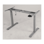Base de Escritorio Motorizado Profesional / Altura Ajustable 60-125cm / Estructura Estable / Funcionamiento Suave / 3 Preset de Posiciones / Color Gris / Soporta hasta 100Kg de carga EM332A3-AD-2-l