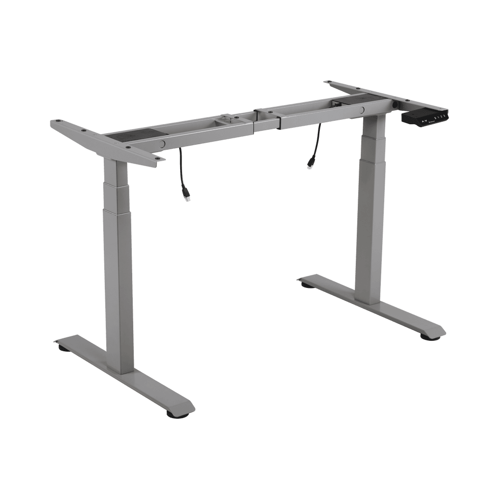 EM332A3-l Base de Escritorio Motorizado Profesional / Altura Ajustable 60-125cm / Estructura Estable / Funcionamiento Suave / 3 Preset de Posiciones / Color Gris / Soporta hasta 100Kg de carga EM33-2A3 1