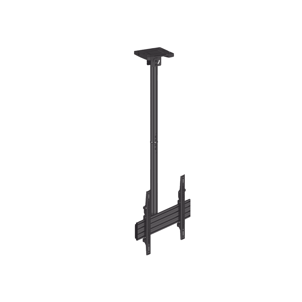 EMLCM1U-FRENTE-l Montaje de Techo para Pantallas de 32"- 75I"| VESA 100 X 100 HASTA 400 X 400| Capacidad Máxima de Carga 50Kg EMLCM1U 2