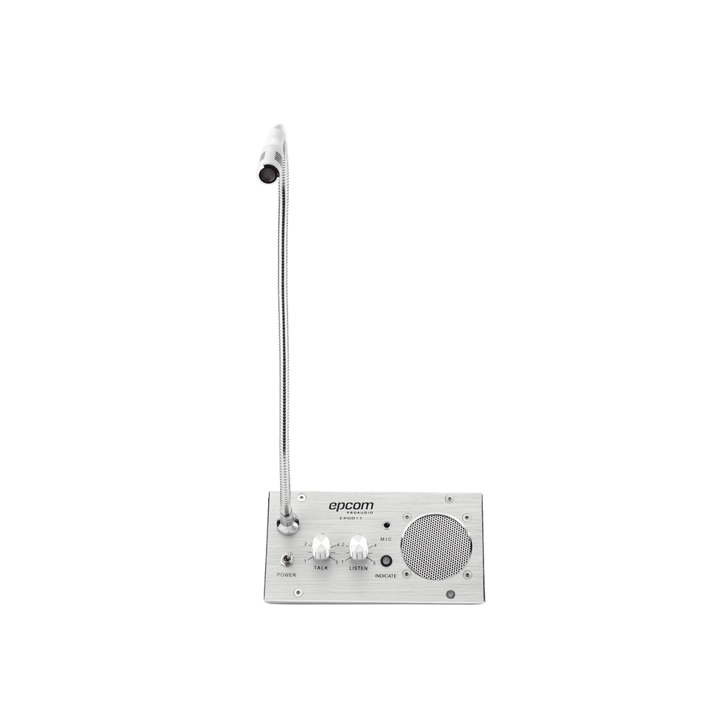 EP001T-AD-1-l Sistema de Intercomunicación | Ideal para Ventanillas | Audio de voz de dos vías | 12V/1A 2W | Micrófono Interior + Micrófono Exterior EP001T 2