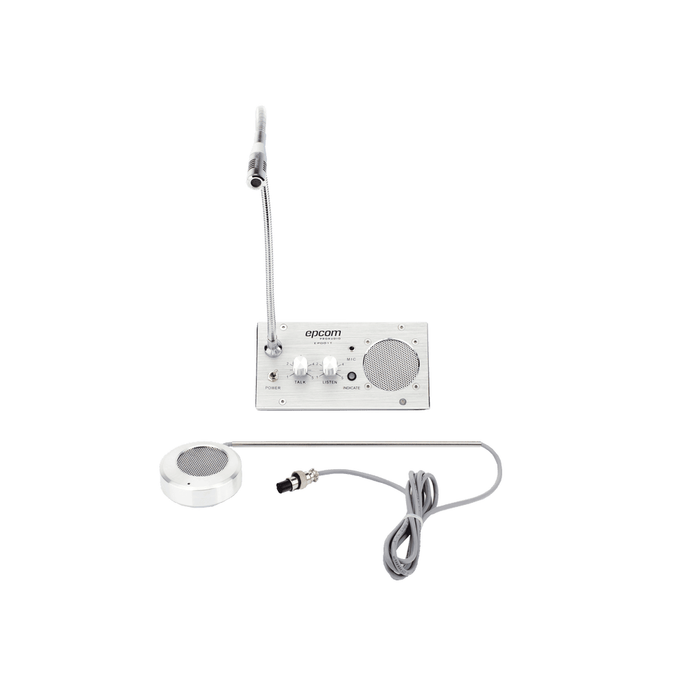 EP001T-AD-4-l Sistema de Intercomunicación | Ideal para Ventanillas | Audio de voz de dos vías | 12V/1A 2W | Micrófono Interior + Micrófono Exterior EP001T 5