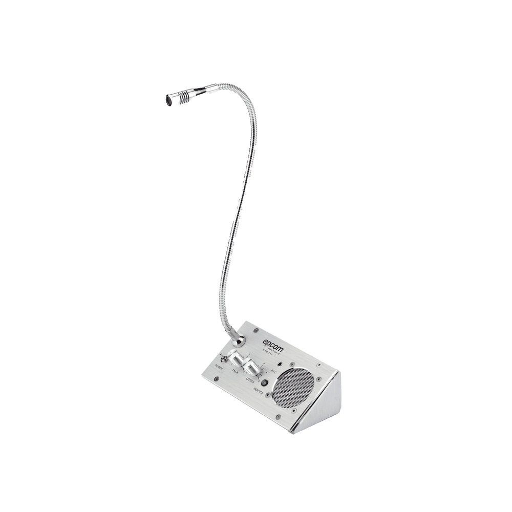 EP001T-l Sistema de Intercomunicación | Ideal para Ventanillas | Audio de voz de dos vías | 12V/1A 2W | Micrófono Interior + Micrófono Exterior EP001T 1