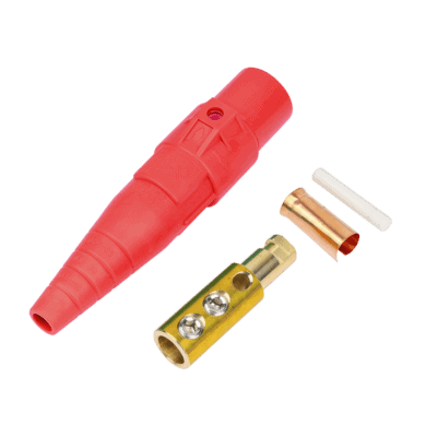 Conector Camlock Macho / 400 Amperes / 600V AC / Sección Cable 50-95 mm² / Compresión por Abrazadera / Plástico Ingeniería / Varios Colores
