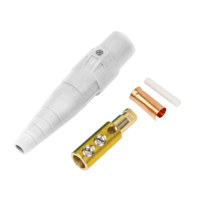 Conector Macho Camlock / 400 Amperes / 600V AC / Sección Cable 50-95 mm² / Abrazadera Compresión / Plástico Ingeniería / Múltiples Colores