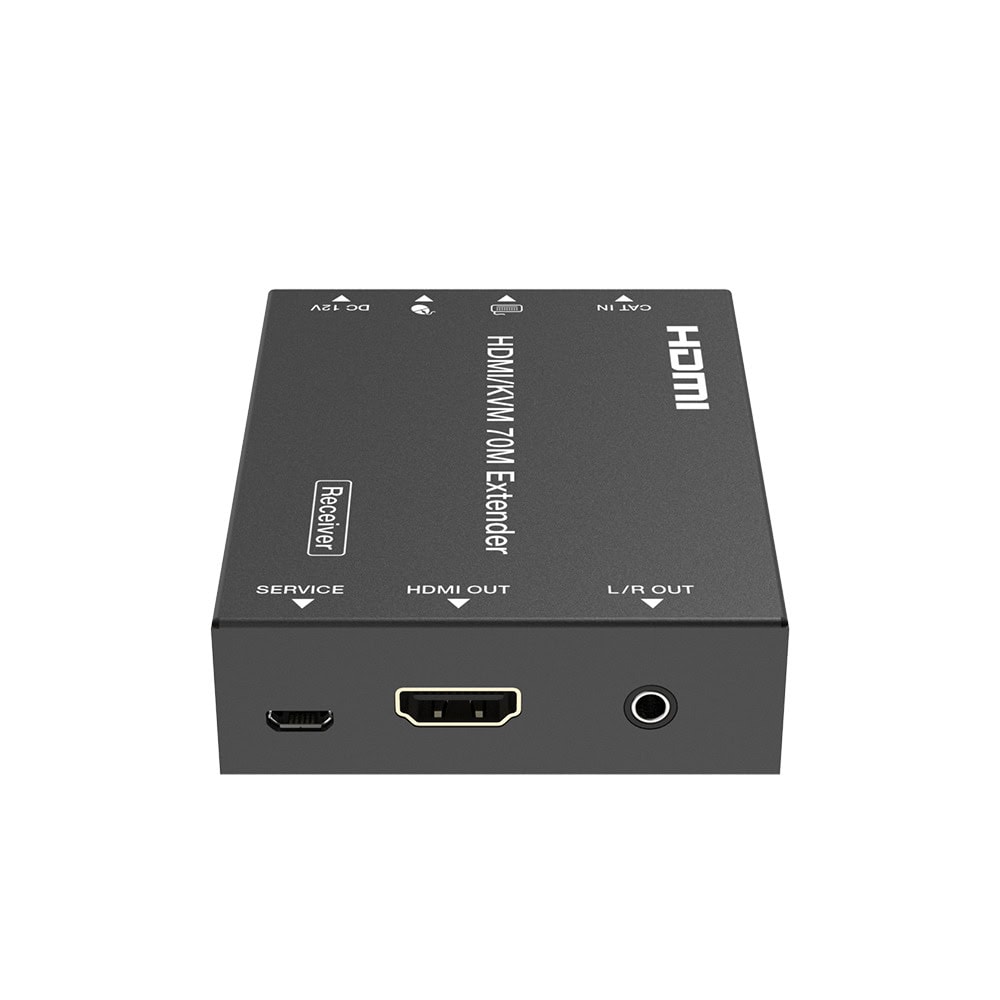EPCEDB70K-AD-2-l Kit Extensor HDMI con KVM | 70m | 4K2K@60Hz | 4:4:4 | HDMI2.0b y HDCP 2.2 | Salida de Audio 3.5mm | Admite PoC | Admite USB 1.1 EPC-EDB70K 3