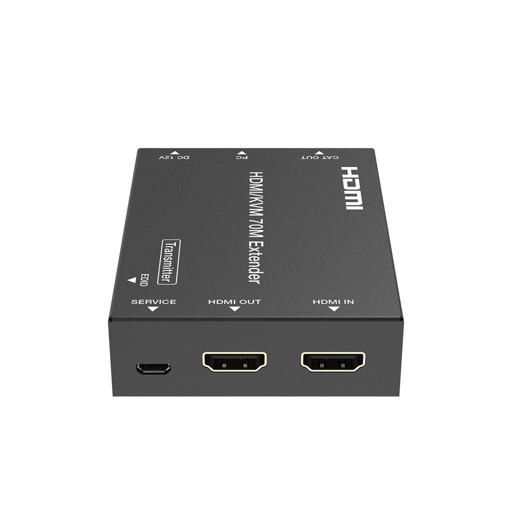 EPCEDB70K-AD-4-l Kit Extensor HDMI con KVM | 70m | 4K2K@60Hz | 4:4:4 | HDMI2.0b y HDCP 2.2 | Salida de Audio 3.5mm | Admite PoC | Admite USB 1.1 EPC-EDB70K 5