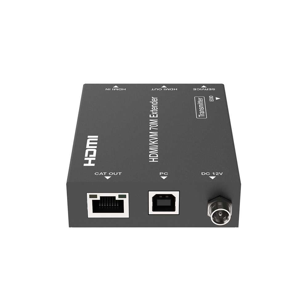 EPCEDB70K-AD-5-l Kit Extensor HDMI con KVM | 70m | 4K2K@60Hz | 4:4:4 | HDMI2.0b y HDCP 2.2 | Salida de Audio 3.5mm | Admite PoC | Admite USB 1.1 EPC-EDB70K 6