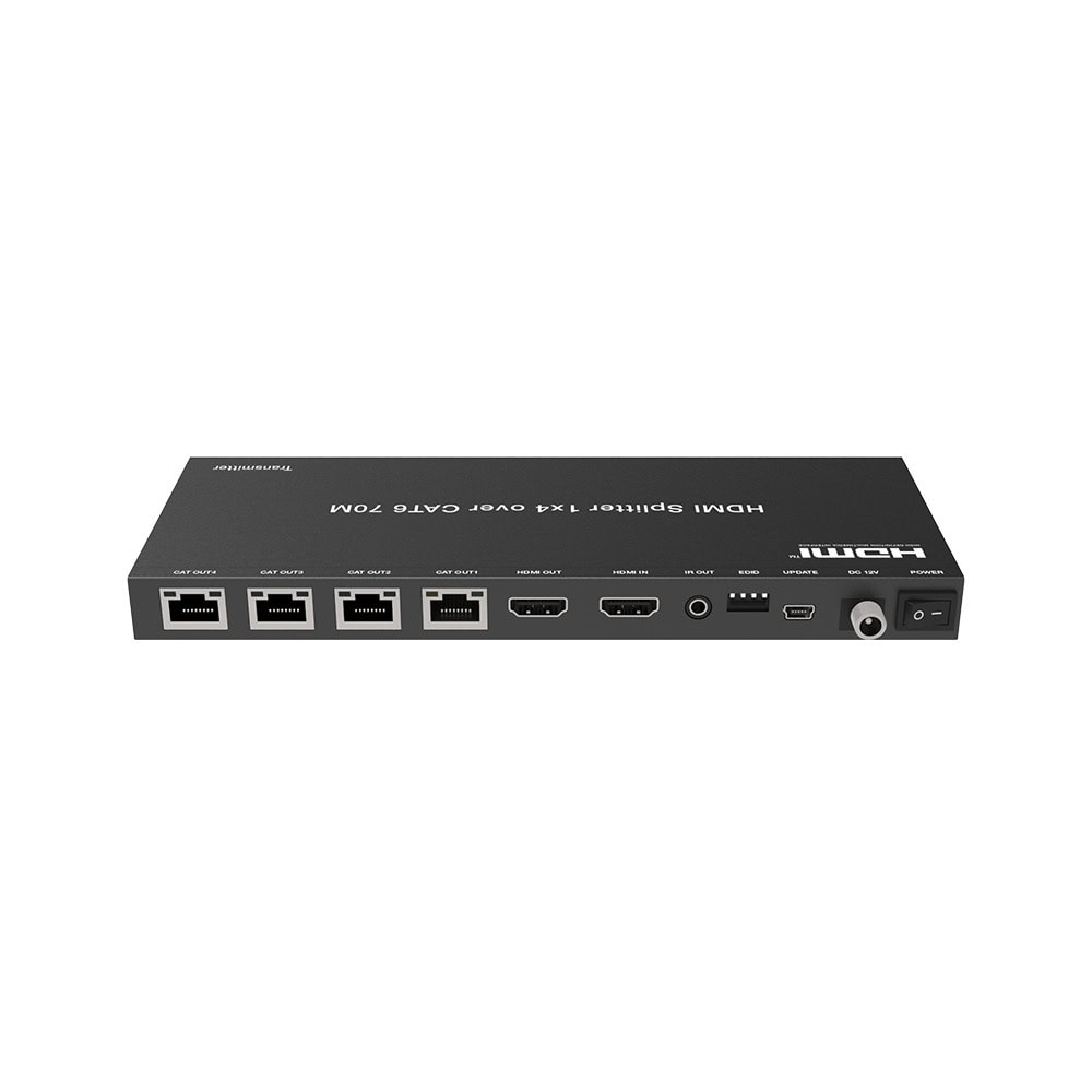 EPCSP914C70-AD-2-l Splitter HDMI 1x4 | Extensor HDMI | 4K@30Hz 40m | 1080p@60Hz 70m | Función PoC | 4:4:4 EPC-SP914C70 3
