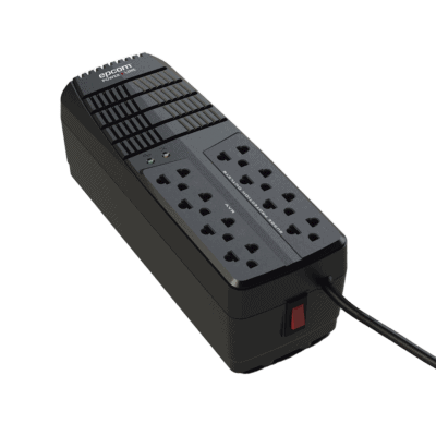 Regulador de Voltaje 2000 VA-1000 W / 4 Contactos con AVR / 4 Contactos con Supresor de Picos / Protección RJ11