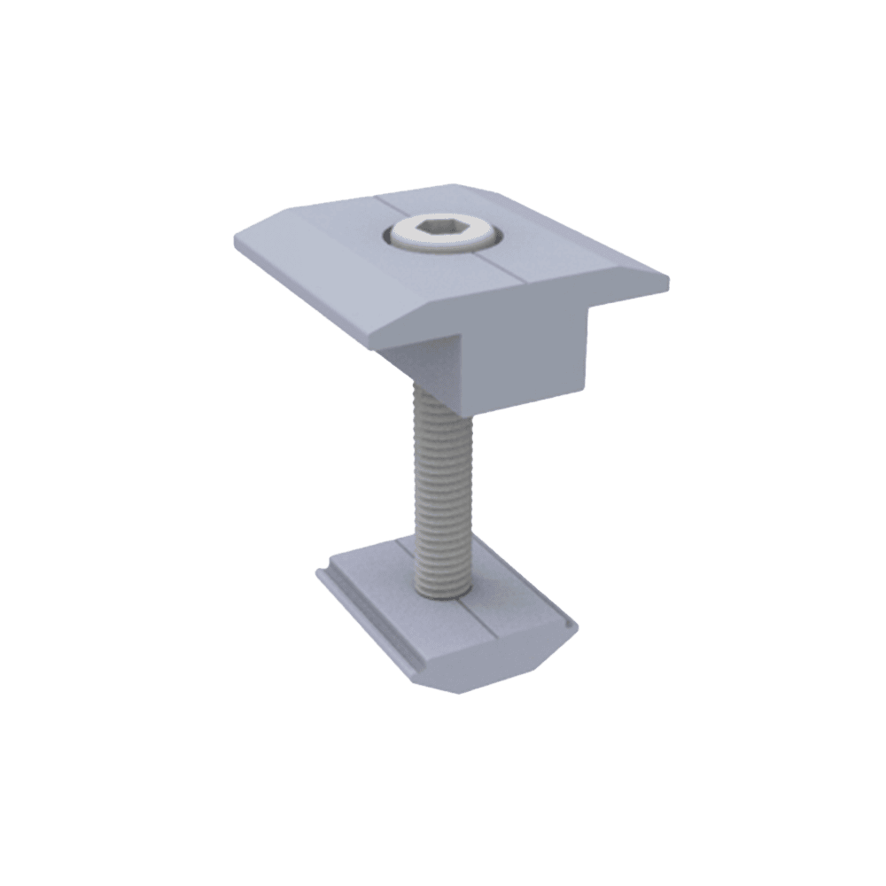 EPLMCN230-l Sujetador Intermedio 30 mm para montaje de paneles solares en riel 5 Y 8 EPLMCN230 1