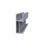 Riel 8 para montaje de módulos fotovoltaicos de aluminio anodizado de 2700mm. EPLSR82700-l