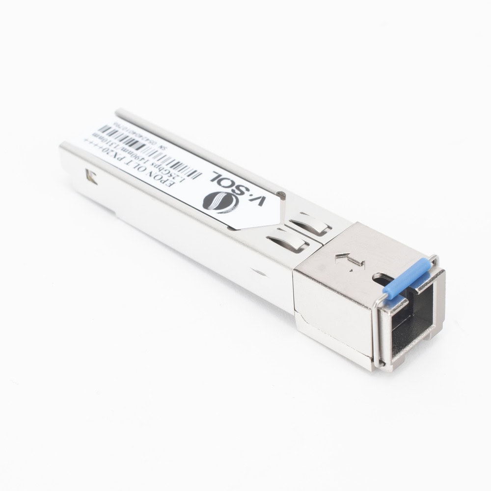 EPONSFPPX204PLUS-AD-3-l Módulo SFP EPON PX20++++, SC / UPC, hasta 20Km / 9 dBm Típicos de Potencia EPON-SFP-PX20-4+ 3