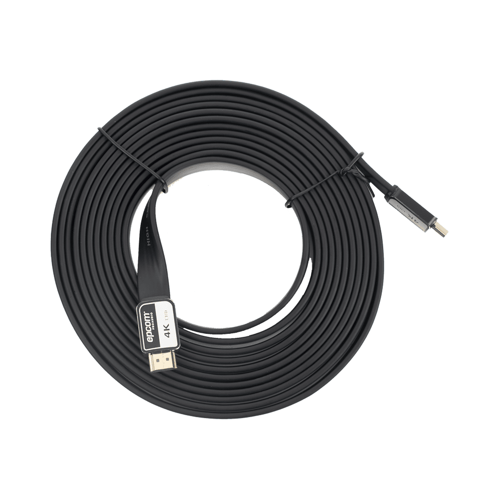 EPPH4K5M-AD-1-l Cable HDMI de 5m | Alta Definición | Version 2.0 | Alta velocidad 18Gbps | 4K@60Hz | Conectores Chapados en Oro | Tipo Plano EP-PH-4K-5M 2