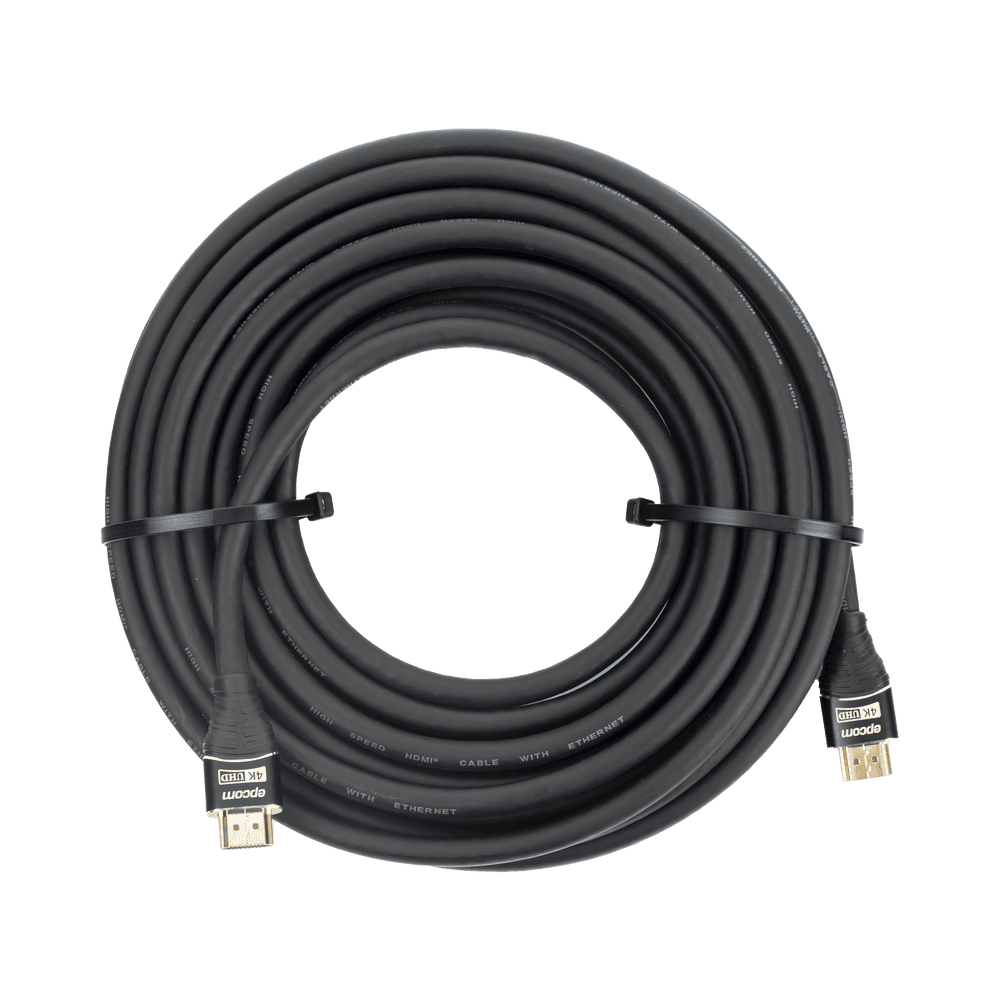 EPRH4K10M-AD-1-l Cable HDMI de 10m | Alta Definición | Longitud | Version 2.0 | Alta velocidad 18Gbps | 4K@60Hz | Conectores Chapados en Oro | Tipo Redondo EP-RH-4K-10M 2